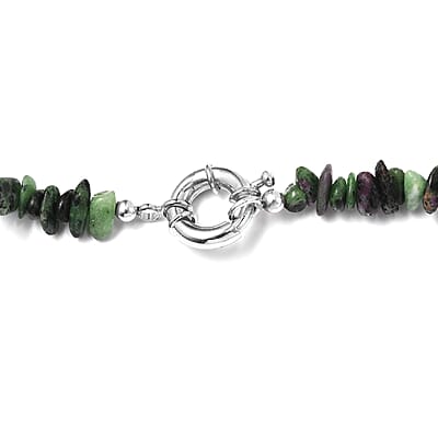 Karis Ruby Zoisite 300.00 ctw Necklace in Platinum Bond 20 Inches