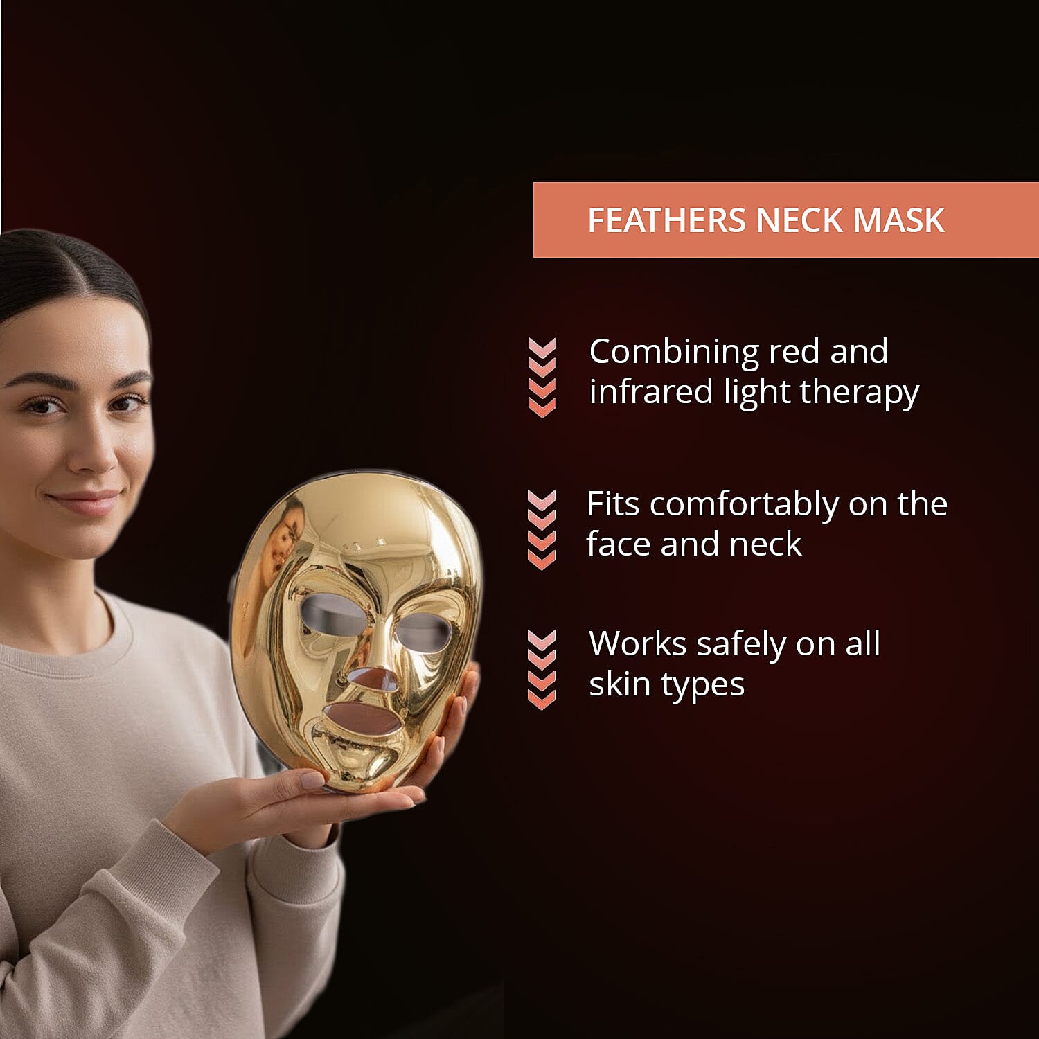 Opatra Cleo Gold LED Rejuvenation Mask (Lifetime Warranty)
