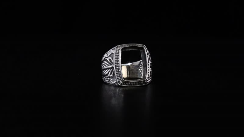 Artisan Crafted Royston Ribbon Turquoise 9.00 ctw Solitaire Ring in Black Oxidized Sterling Silver (Size 10.0)