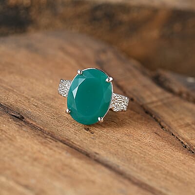 Karis Verde Onyx 7.90 ctw Forest Enigma Ring in Platinum Bond (Size 10.0)