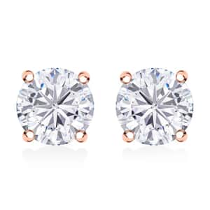 J Francis Embellished with Zirconia by Swarovski 3.00 ctw Stud Earrings in 18K RG Over Sterling Silver (Del. in 10-12 Days)