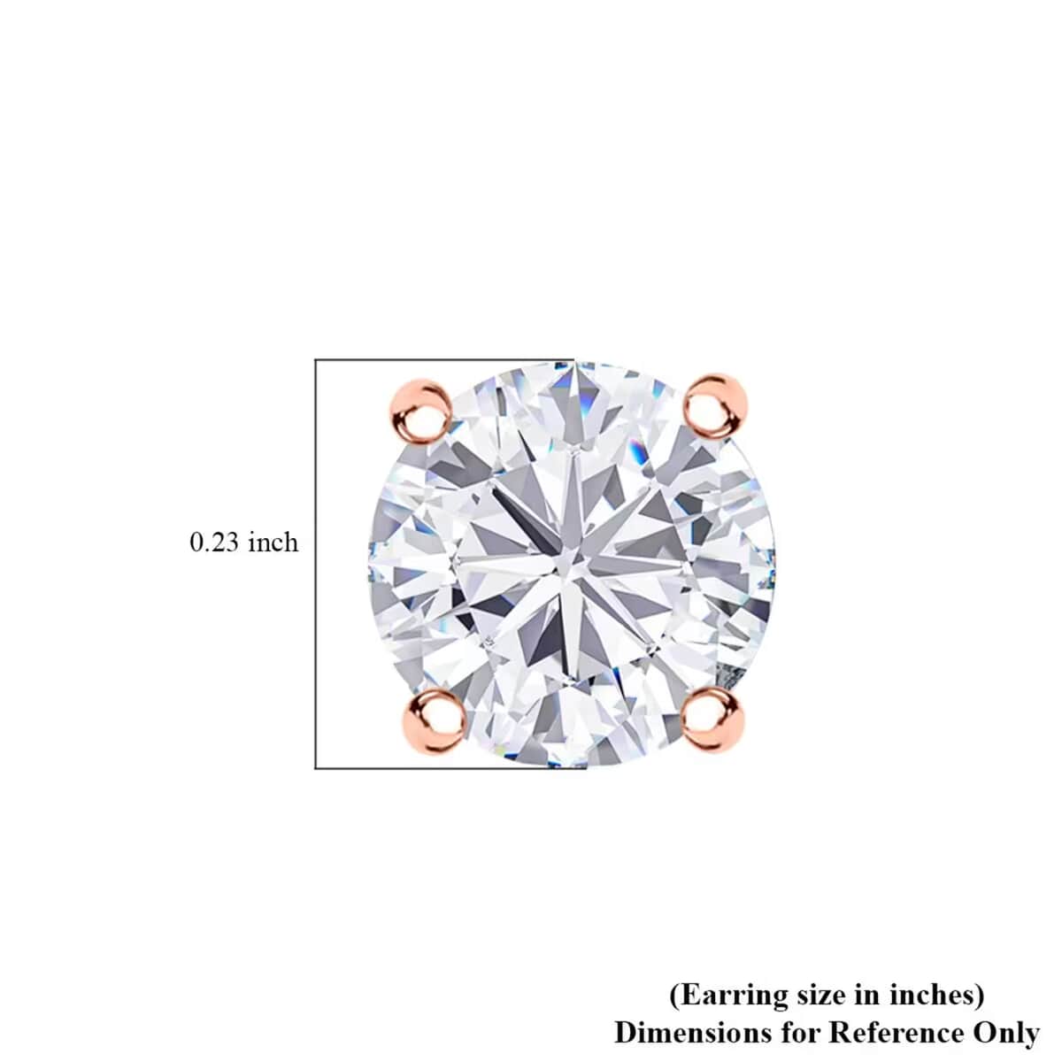 J Francis Embellished with Zirconia by Swarovski 3.00 ctw Stud Earrings in 18K RG Over Sterling Silver image number 7