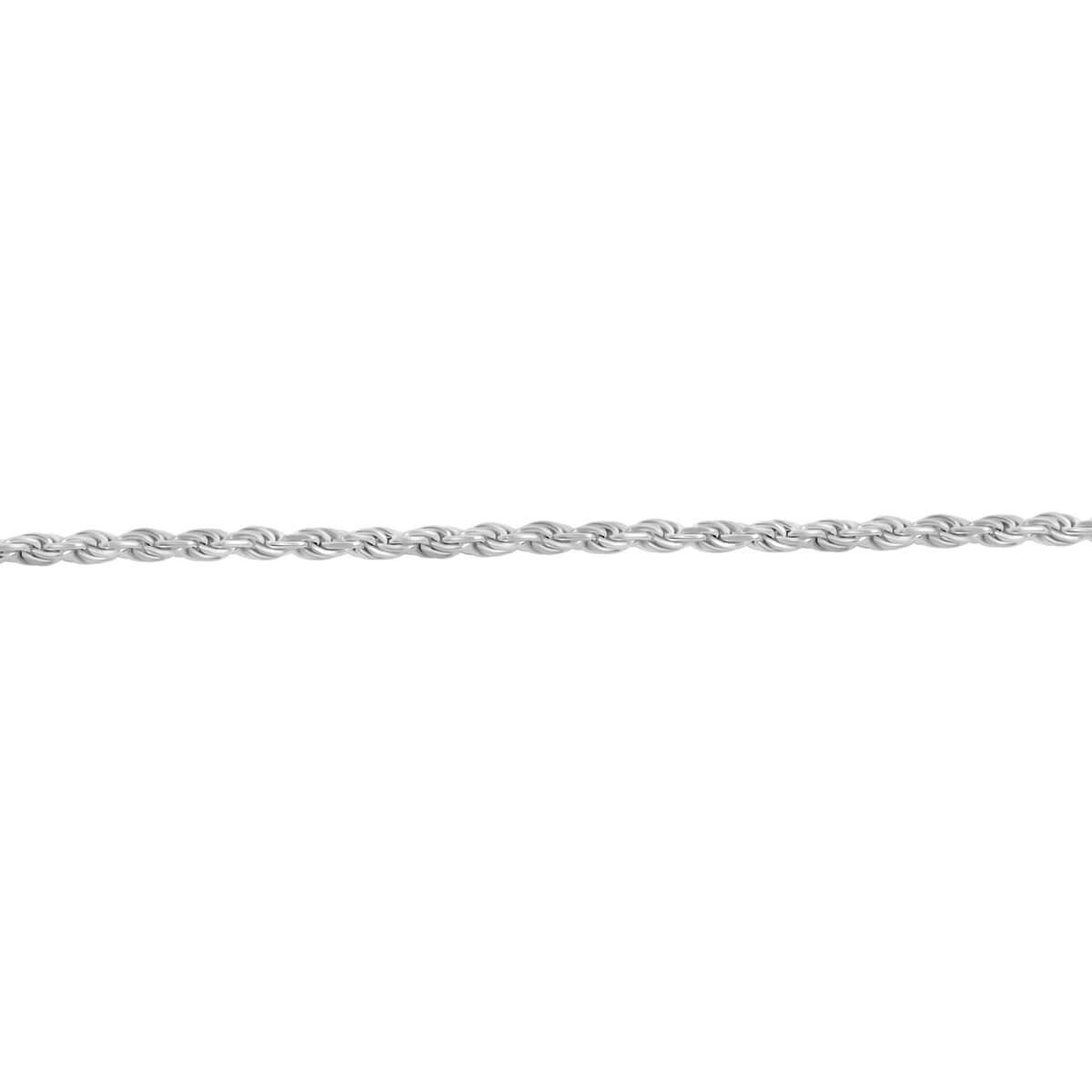 Sterling Silver 1.5mm Rope Bracelet (7.00 In) 2 Grams image number 2