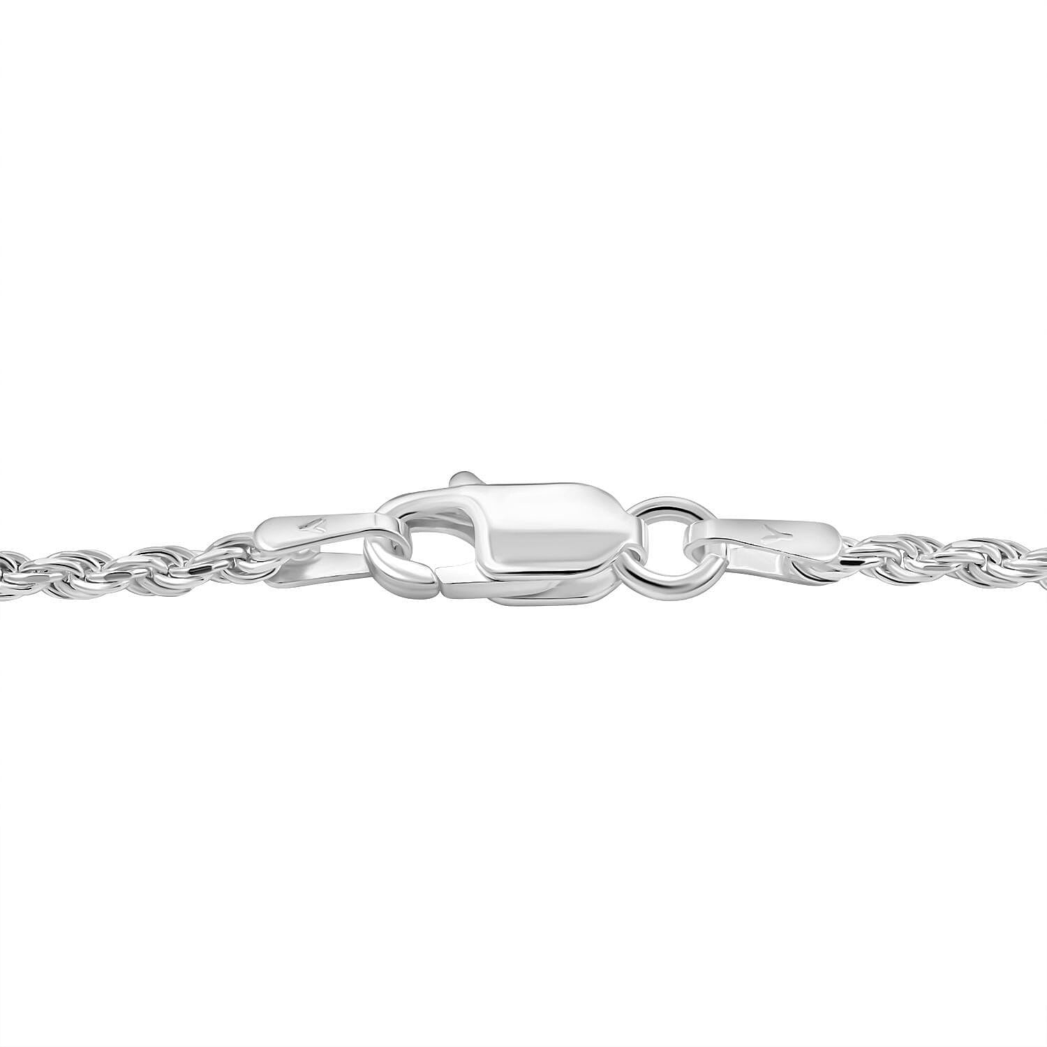 Sterling Silver 1.5mm Rope Bracelet (7.00 In) 2 Grams