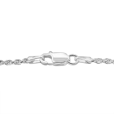 Sterling Silver 1.5mm Rope Bracelet (7.00 In) 2 Grams