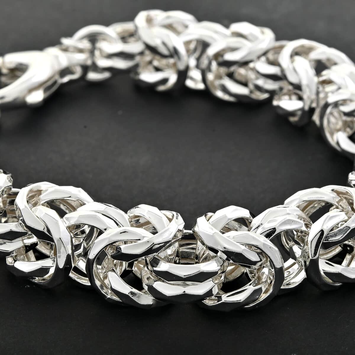 Sterling Silver Bracelet (7.50 In) 17.60 Grams image number 1