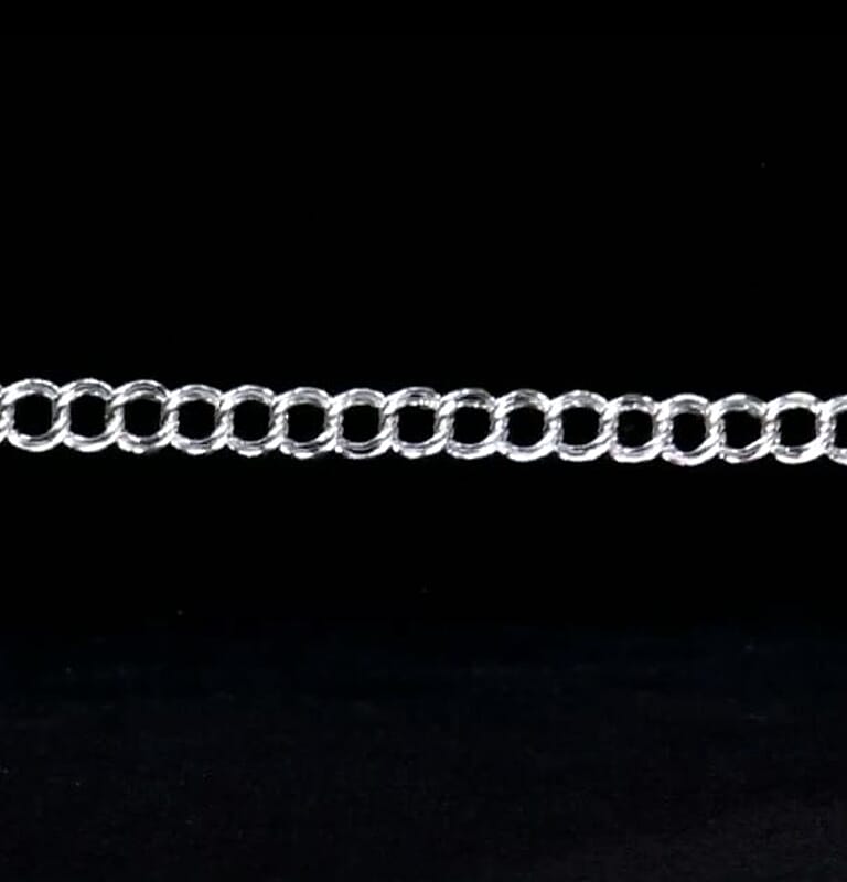 Fancy Link Necklace in Sterling Silver 21.5 Grams 20 Inches