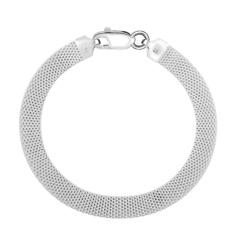 Flat Coryana Bracelet in Sterling Silver 6.50 Grams (7.50 In)