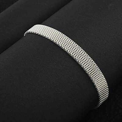 Flat Coryana Bracelet in Sterling Silver 6.50 Grams (7.50 In)