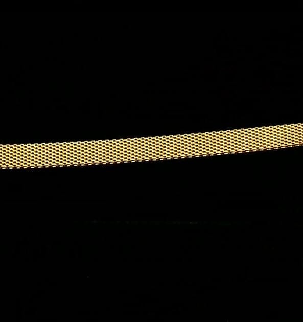 Flat Coryana Necklace in 14K Yellow Gold Over Sterling Silver 15.40 Grams 20 Inches