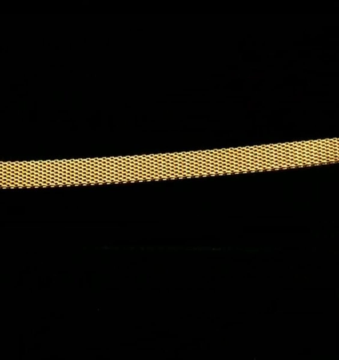 Flat Coryana Necklace in 14K Yellow Gold Over Sterling Silver 15.40 Grams 20 Inches image number 1