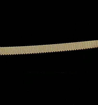 Flat Coryana Necklace in 14K Yellow Gold Over Sterling Silver 15.40 Grams 20 Inches