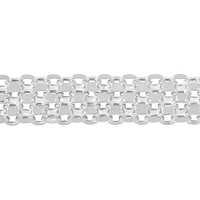Silken Weave Chain Bracelet in Sterling Silver 10.90 Grams (7.50 In)