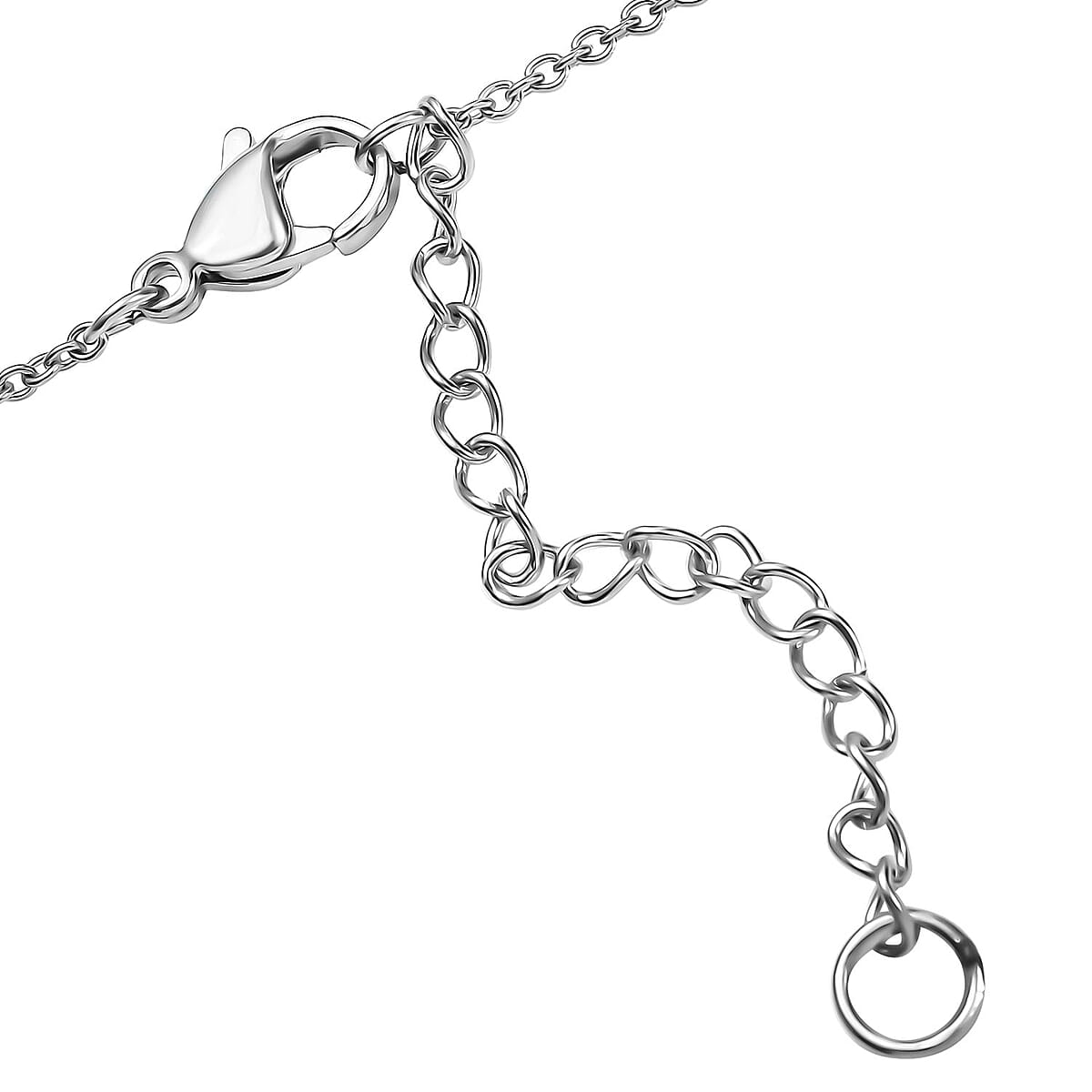 Karis Peridot 2.30 ctw Necklace in 18K YG Plated with Platinum Bond and Stainless Steel 18-20 Inches image number 4