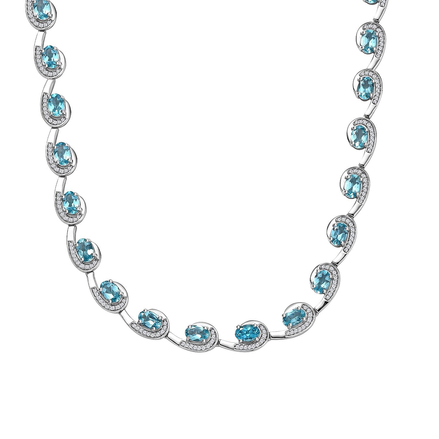 bororo ボロロ　Apatite Necklace Raw Blue Neon Apatite Necklace. Medallion Model 30 Mm