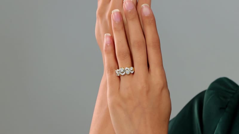Moissanite Ring in 18K Vermeil YG Over Sterling Silver (Size 5.0) 1.50 ctw