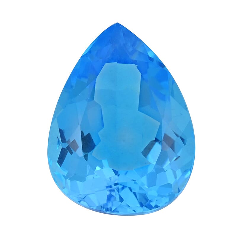 AAAA Swiss Blue Topaz (Pear 20x15 mm) 15.00 ctw