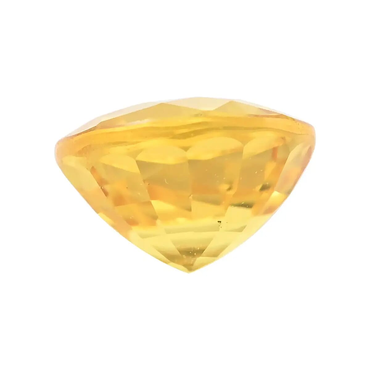 AAAA Madagascar Yellow Sapphire (Rnd 5.5 mm) 0.80 ctw Loose Gemstone image number 2