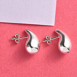 Electroform Tear Drop Earrings in Sterling Silver 1.20 Grams