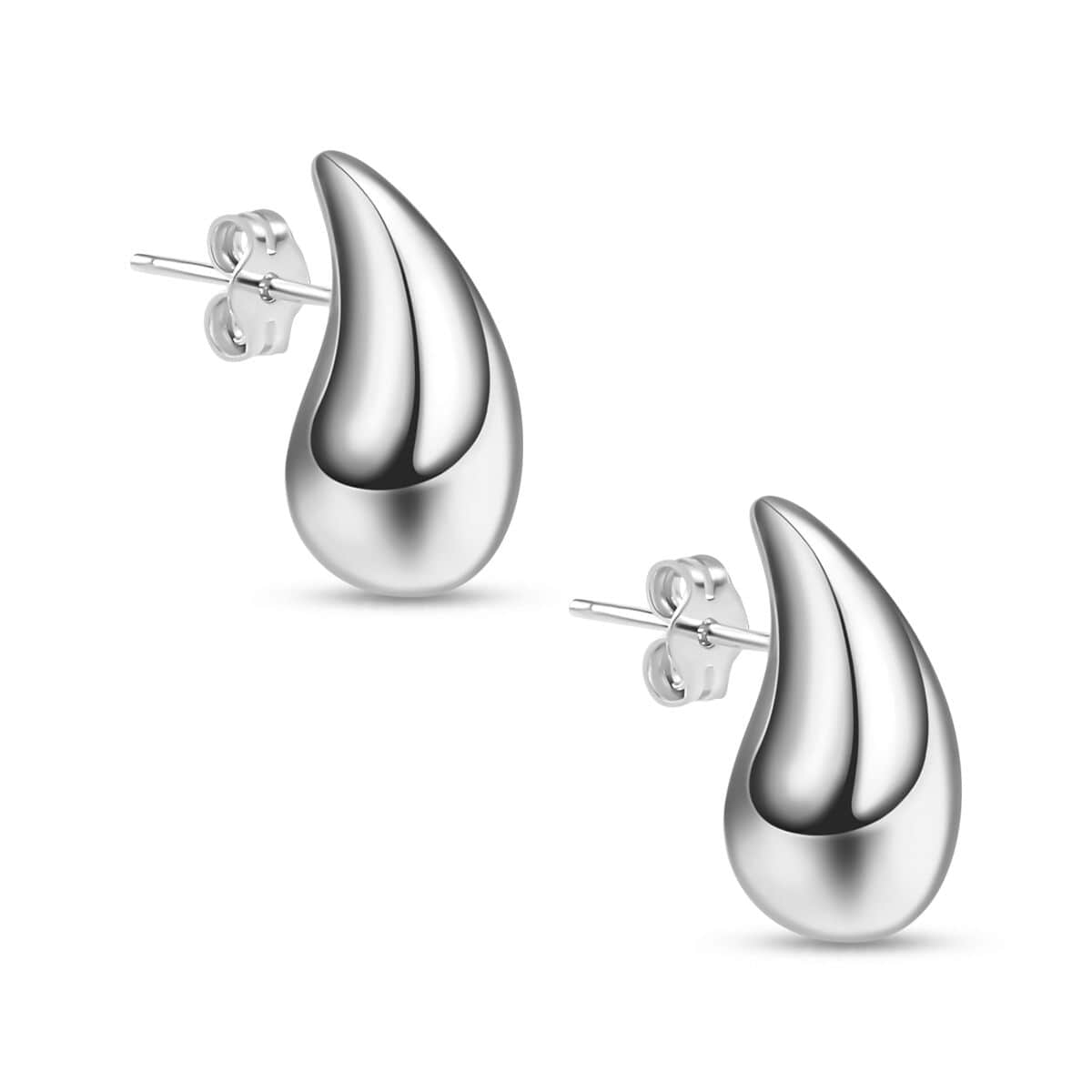 Electroform Tear Drop Earrings in Sterling Silver 1.20 Grams image number 3