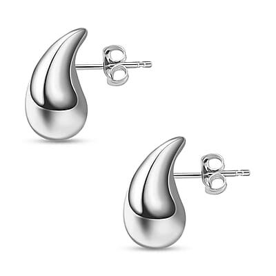Electroform Tear Drop Earrings in Sterling Silver 1.20 Grams