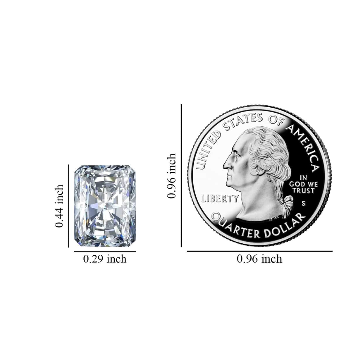 Ankur Treasure Chest IGI Certified Luxuriant Lab Grown Diamond (G VS2) (Radiant 11.3x7.5 mm) 4.00 ctw image number 3