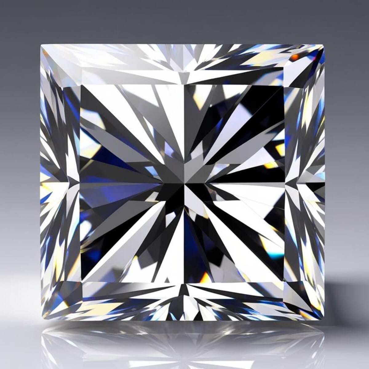 IGI Certified Luxuriant Lab Grown Diamond (Princess) (E-F, VS) 1.50 ctw image number 1