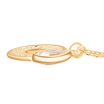 Simulated White Diamond 3.50 ctw Necklace in Goldtone 18 Inches