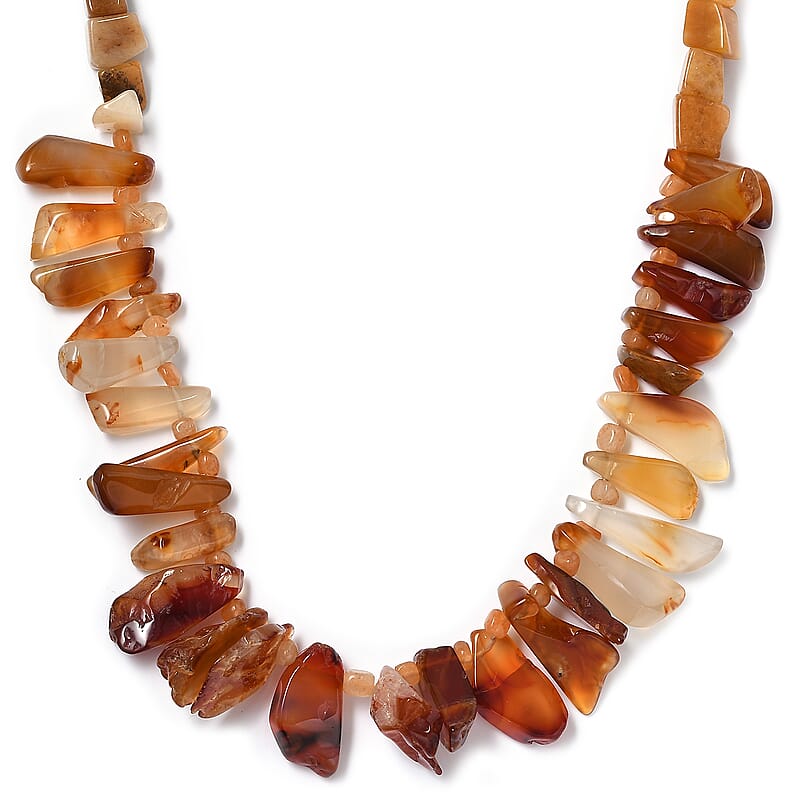 Agate 233.00 ctw Necklace in Platinum Bond 20 Inches