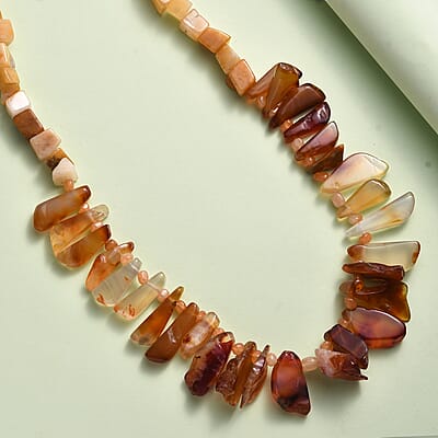 Agate 233.00 ctw Necklace in Platinum Bond 20 Inches