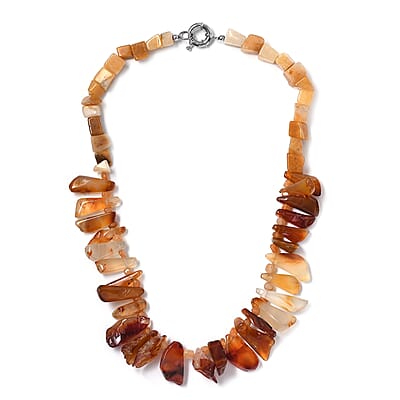 Agate 233.00 ctw Necklace in Platinum Bond 20 Inches