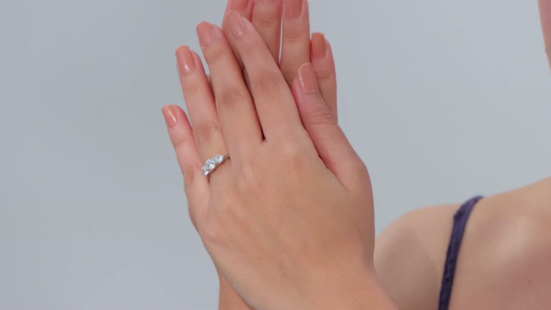 Karis White Topaz Ring in Platinum Bond (Size 10.0) 1.30 ctw