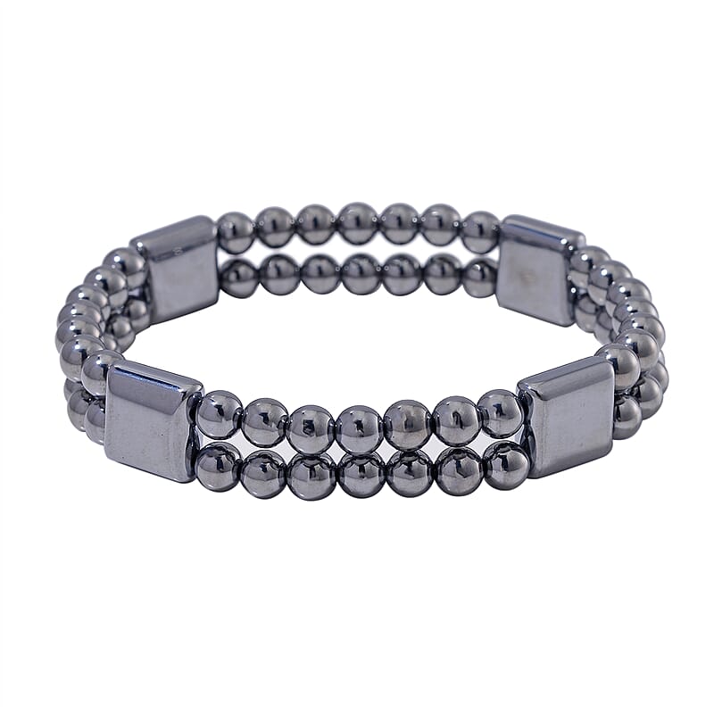 Terahertz 80.00 ctw Cushion Block Stretch Womens Bracelet (7-7.5In)