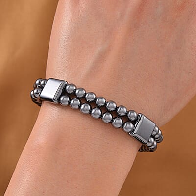 Terahertz 80.00 ctw Cushion Block Stretch Womens Bracelet (7-7.5In)