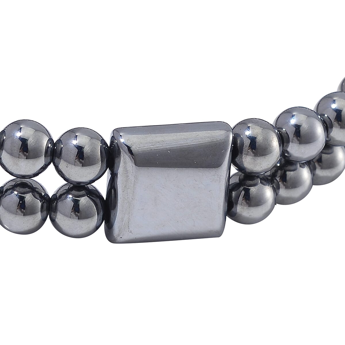 Terahertz 100.00 ctw Men's Cushion Block Stretch Bracelet (8-8.5In) image number 2