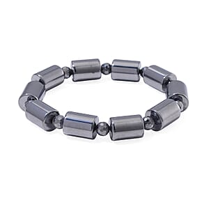 Terahertz 140.00 ctw Barrel Block Stretch Womens Bracelet (6.5-7In)