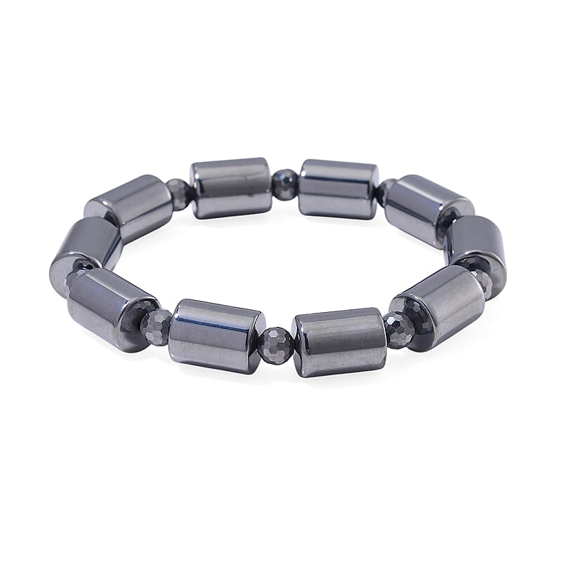  Terahertz 140.00 ctw Barrel Block Stretch Womens Bracelet (6.5-7In)
