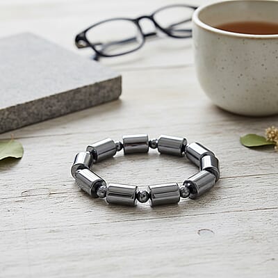  Terahertz 140.00 ctw Barrel Block Stretch Womens Bracelet (6.5-7In)