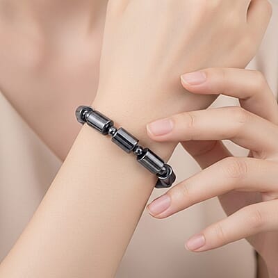  Terahertz 140.00 ctw Barrel Block Stretch Womens Bracelet (6.5-7In)