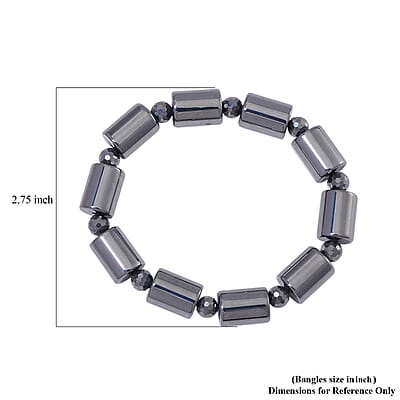  Terahertz 140.00 ctw Barrel Block Stretch Womens Bracelet (6.5-7In)