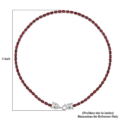 Tanzanian Wine Garnet and Thai Black Spinel 32.80 ctw Double Leopard Head Necklace in Rhodium Over Sterling Silver 18 Inches