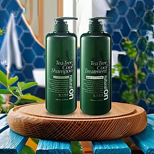 Daeng Gi Meo Ri Natural On Tea Tree Cool Shampoo & Treatment (33.8oz Each)