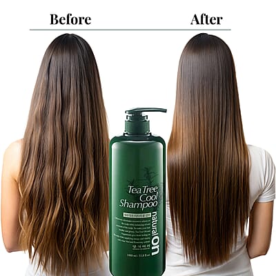 Daeng Gi Meo Ri Natural On Tea Tree Cool Shampoo & Treatment (33.8oz Each)