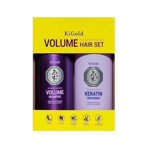 KiGold Glamorous Volume Shampoo & Keratin Treatment Hair Set (24oz Each)