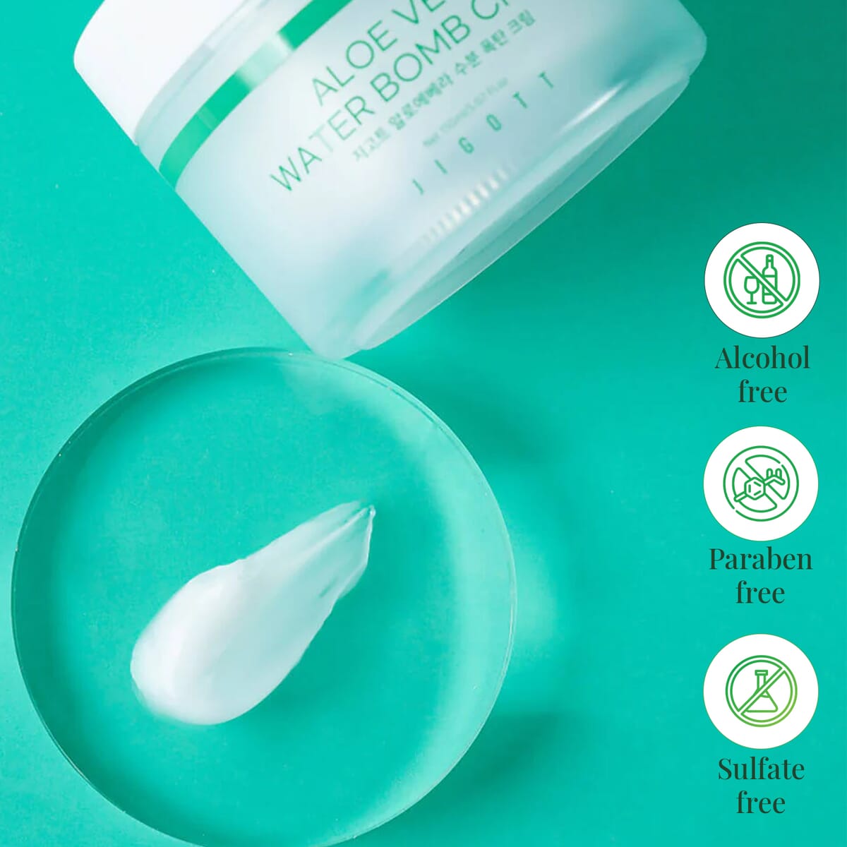 Jigott Aloe Vera Water Bomb Cream (5.07oz) image number 3