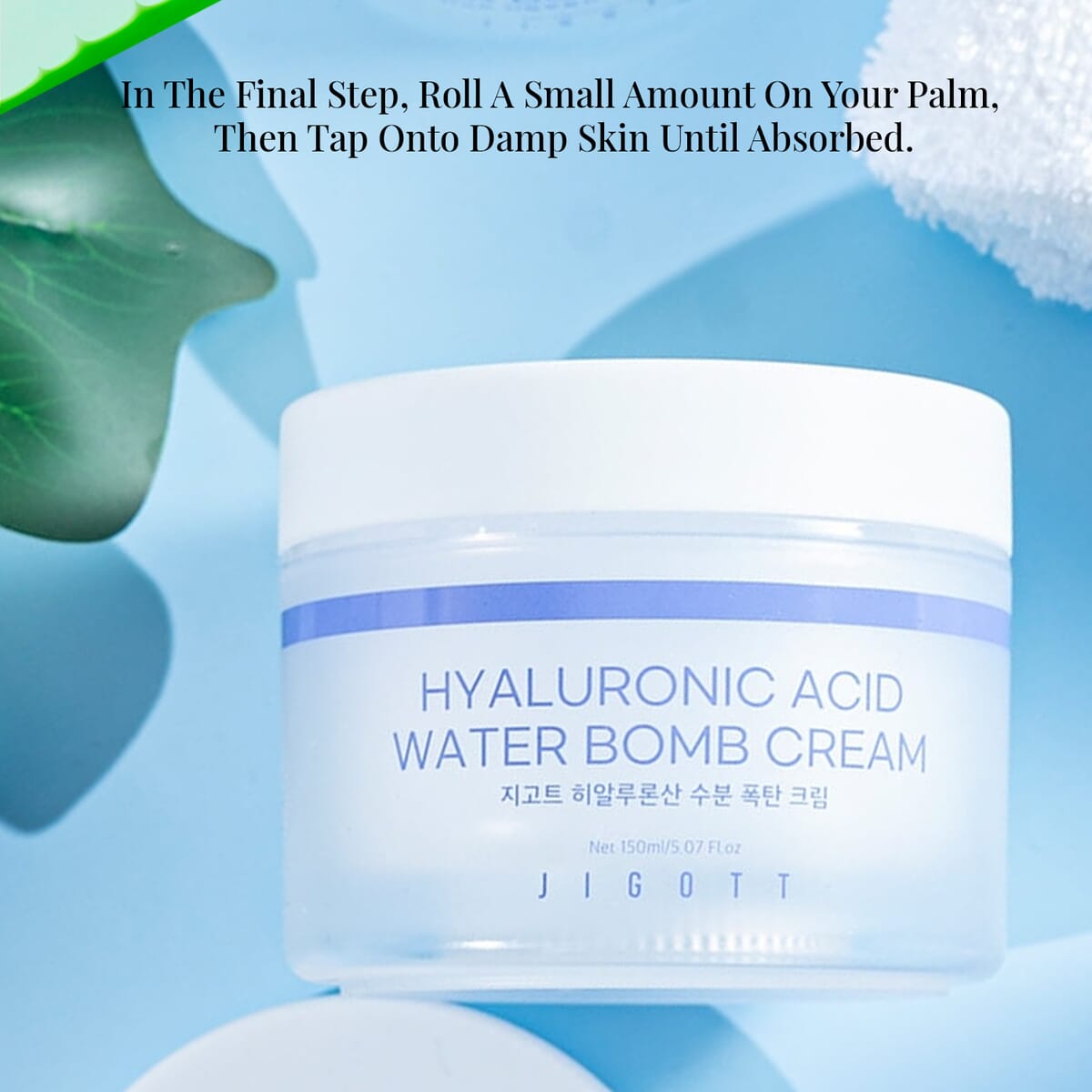 Jigott Hyaluronic Acid Water Bomb Cream image number 4