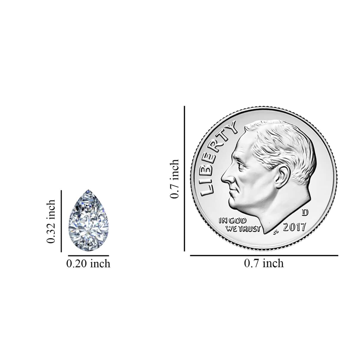 IGI Certified Luxuriant Lab Grown Diamond (G VS2) (Pear 8.3x5.3 mm) 1.00 ctw image number 1