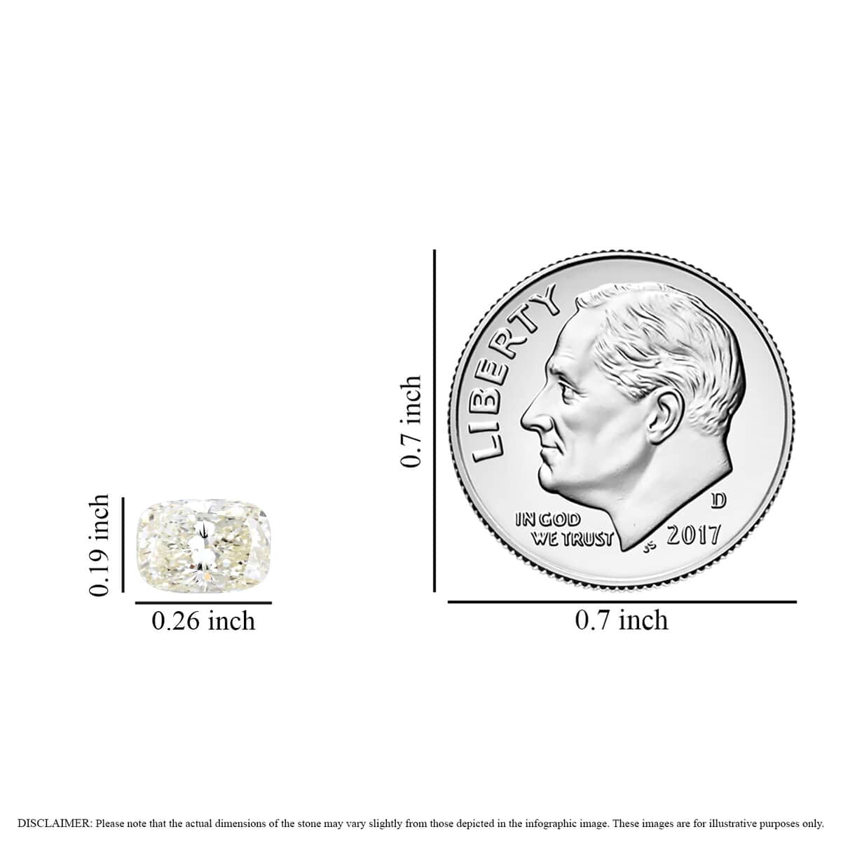 IGI Certified Luxuriant Lab Grown Diamond (G VS1) (Cush 6.8x5 mm) 1.00 ctw image number 3