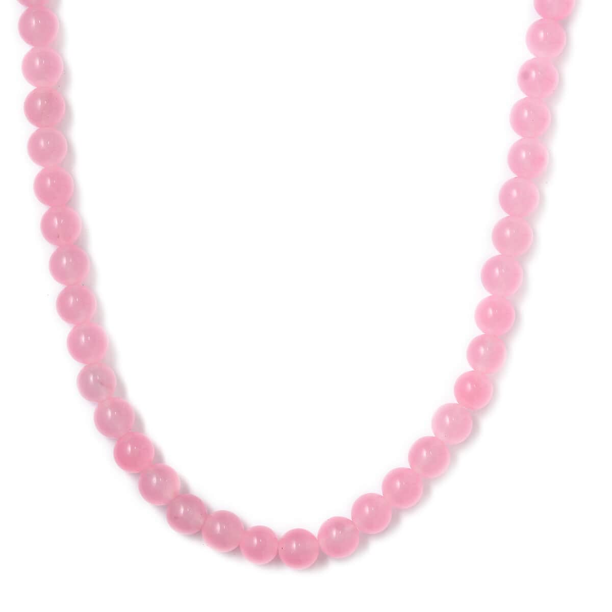 Pink Agate (D) 242.25 ctw Beaded Necklace in Platinum Bond 20 Inches image number 0