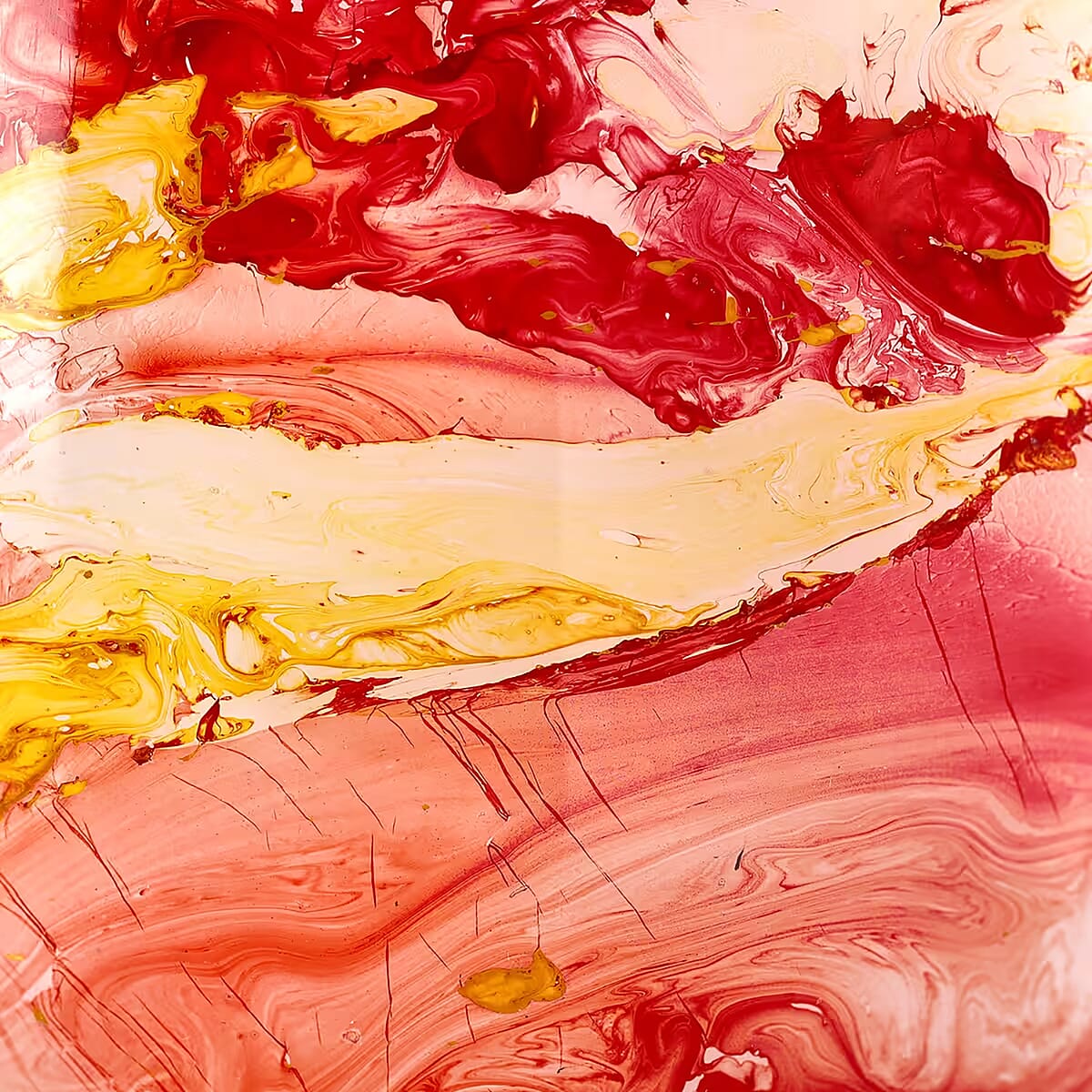 Handcrafted Multi Color Marble Printed Glass Lamp with 1.5 mtr Cord and Inline Switch (8.5x5.5) image number 7